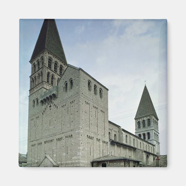 View of the west facade, 10th-11th century magnet (Front)