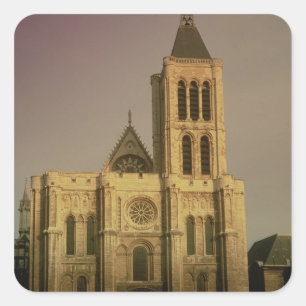 View of the West Facade, begun c.1135 Square Sticker