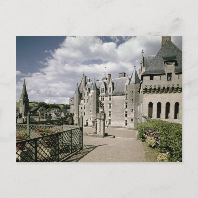 View of the west facade of the restored postcard (Front)