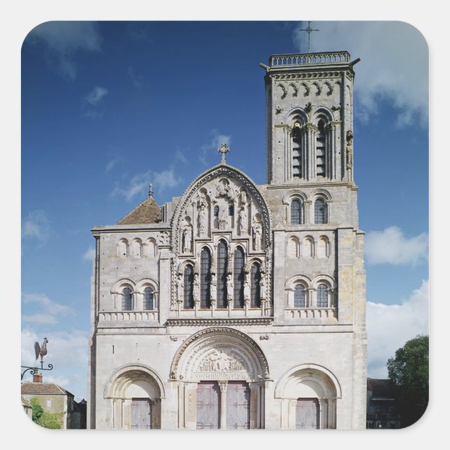 View of the west facade square sticker (Front)