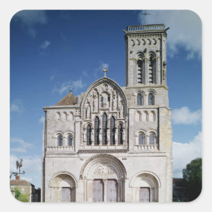 View of the west facade square sticker