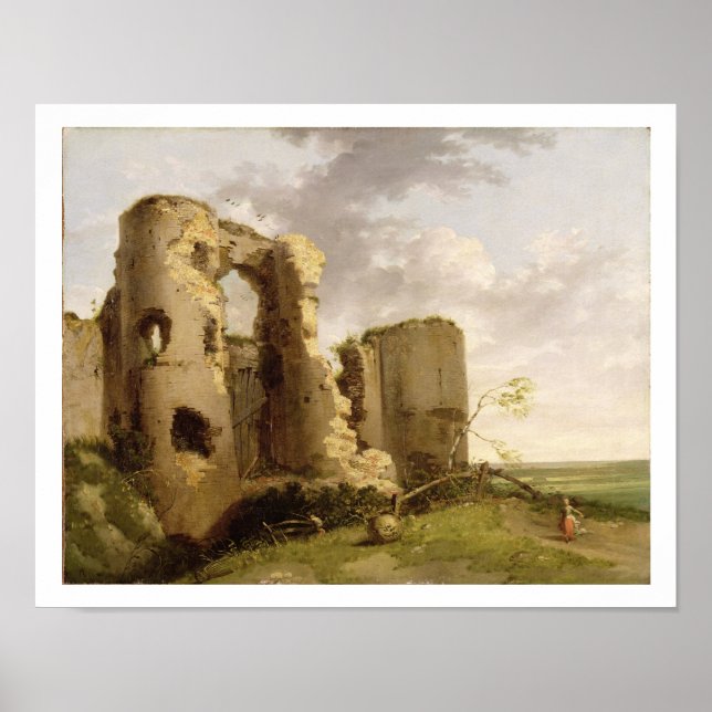 View of the West Gate of Pevensey Castle, Sussex, Poster (Front)