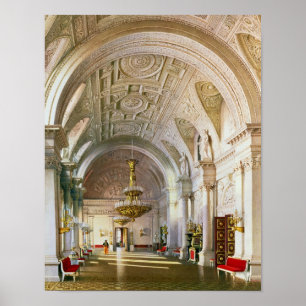 View of the White Hall in the Winter Palace Poster