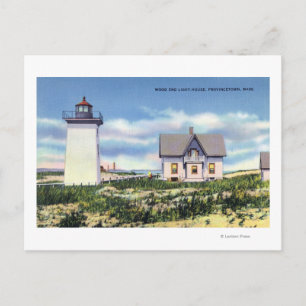 View of the Wood End Lighthouse Postcard