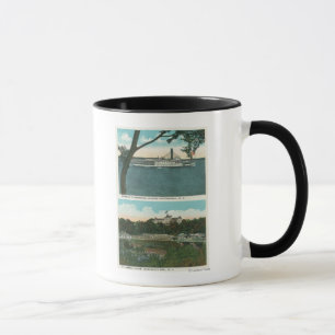 View of Ticonderoga Steamer and Ausable Chasm Mug
