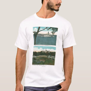 View of Ticonderoga Steamer and Ausable Chasm T-Shirt