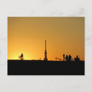 View of Tokyo Skytree: Edogawa Riverbank Postcard