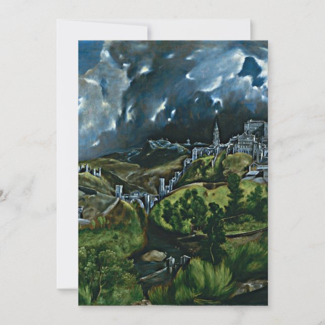 View of Toledo by El Greco Card (Front)