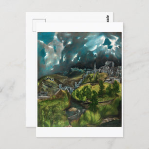 View of Toledo El Greco Postcard