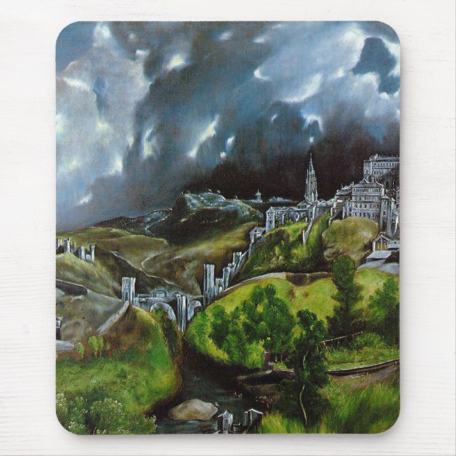 'View of Toledo' Mouse Pad (Front)