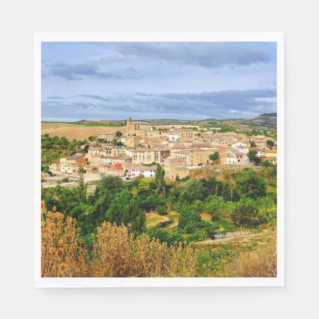 View of Torres del Rio Napkin (Front)