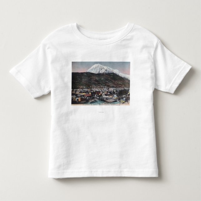 View of Town and Mount DeweySkagway, AK Toddler T-Shirt (Front)