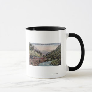 View of Train Entering Yosemite Valley Mug
