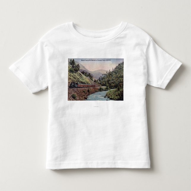 View of Train Entering Yosemite Valley Toddler T-Shirt (Front)