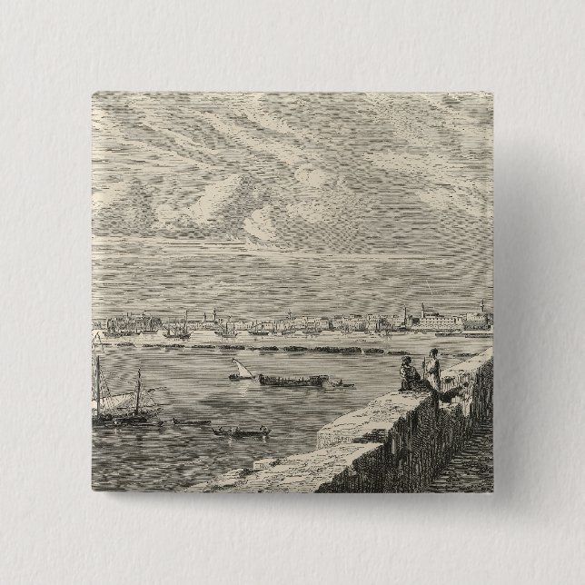 View of Tripoli 15 Cm Square Badge (Front)