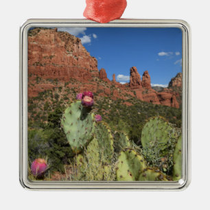 View of Twin Buttes Sedona, Arizona Metal Ornament