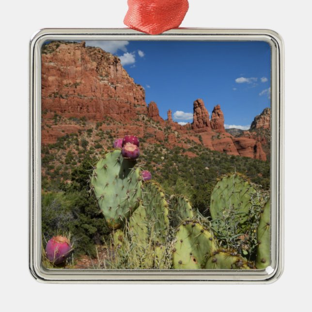 View of Twin Buttes | Sedona, Arizona Metal Ornament (Front)