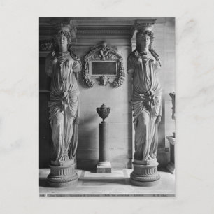 View of two caryatids from the Caryatids' Postcard
