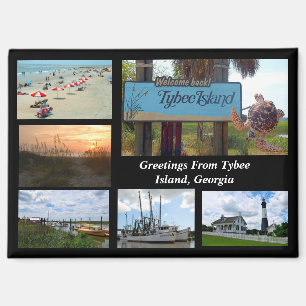 View of Tybee Island, Georgia Magnet