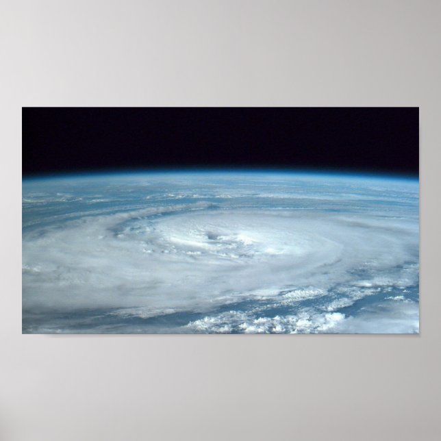 View of Typhoon Angela from Shuttle Columbia Poster (Front)