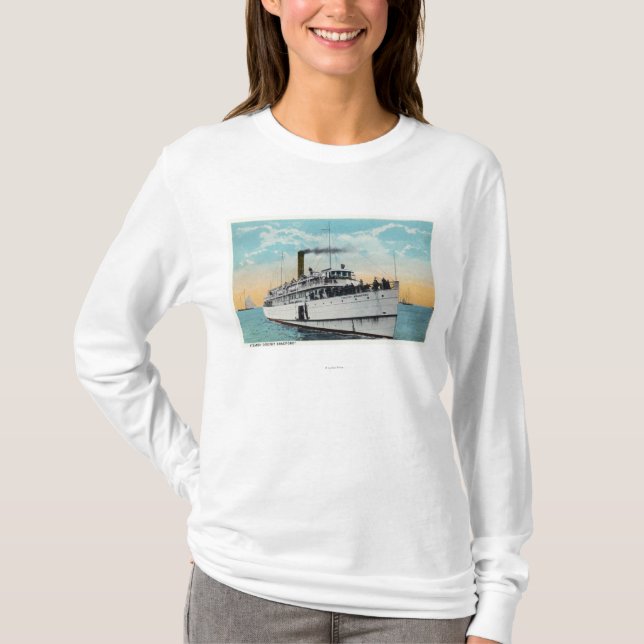 View of Typical Cape Cod Sand Dunes T-Shirt (Front)