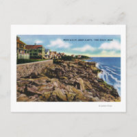 View of Union Bluffs Rocks and Surf at York