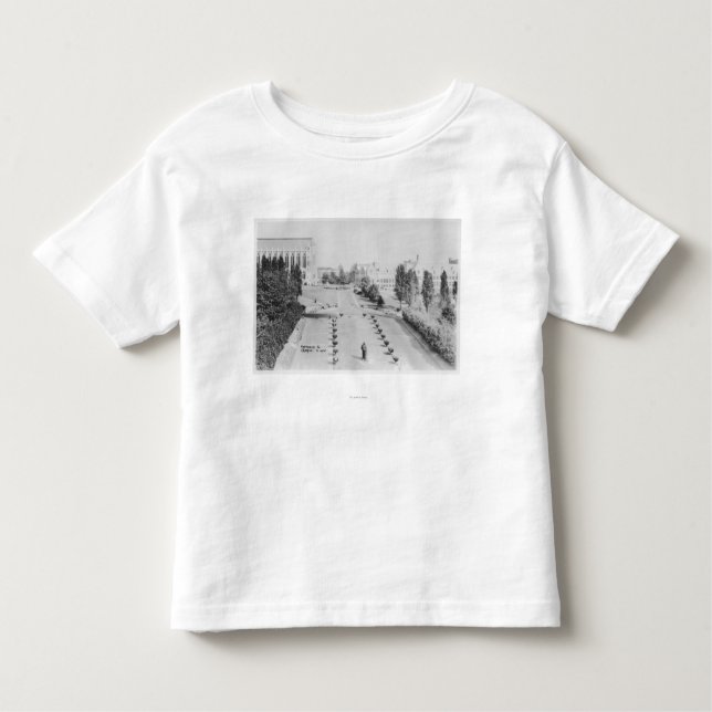 View of University of WA Campus Entrance Toddler T-Shirt (Front)