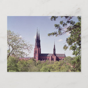 View of Uppsala Cathedral from the Castle Postcard