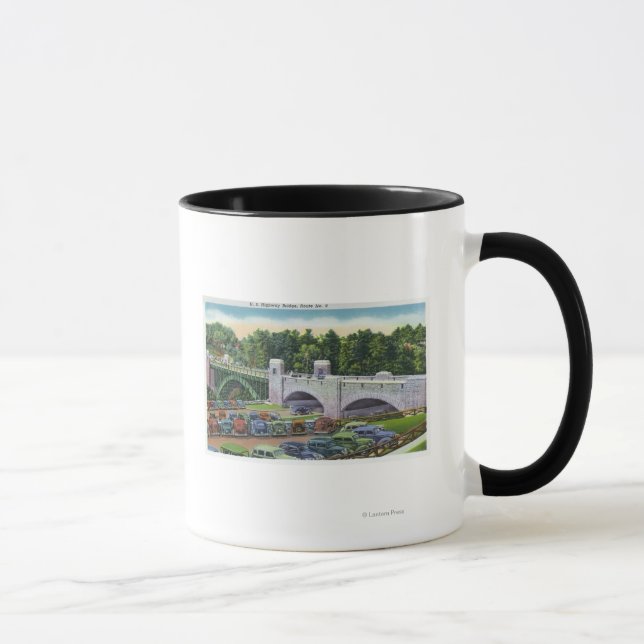 View of US Hwy Route 9 Bridge Mug (Right)