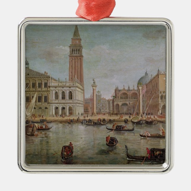 View of Venice, 1719 Metal Tree Decoration (Front)