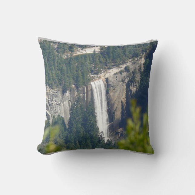 View of Vernal Falls from Glacier Point, CA Cushion (Front)