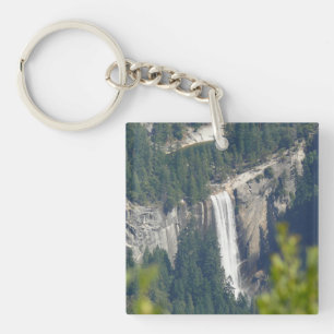 View of Vernal Falls from Glacier Point, CA Key Ring
