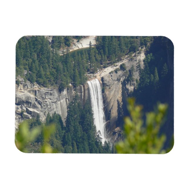 View of Vernal Falls from Glacier Point, CA Magnet (Horizontal)