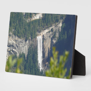 View of Vernal Falls from Glacier Point, CA Plaque