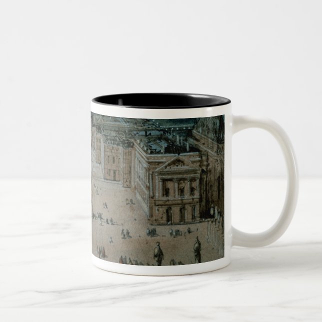 View of Versailles Two-Tone Coffee Mug (Right)