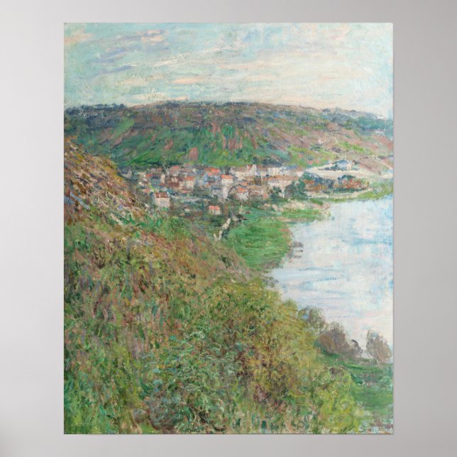 View of Vétheuil (1880) by Claude Monet Poster (Front)