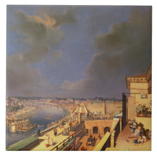 View of Vienna, 1819 (oil on canvas) Tile