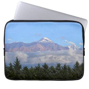 View Of Vineyard With Mountain On Background Laptop Sleeve