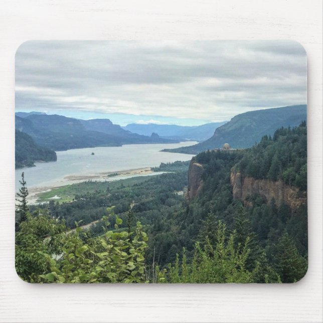View of Vista House, Oregon Mouse Pad (Front)