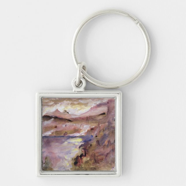 View of Walchen Lake, 1919 Key Ring (Front)