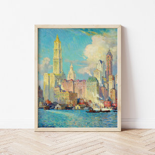 View of Wall Street Colin Campbell Cooper Poster