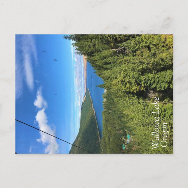 View of Wallowa Lake, Oregon Postcard (Front)