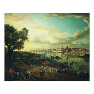 View of Warsaw from Praga by Bernardo Bellotto Poster