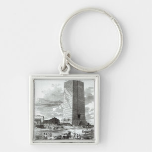 View of Washington Monument Key Ring