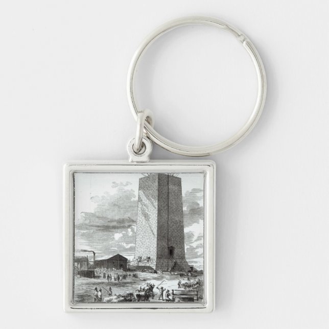 View of Washington Monument Key Ring (Front)