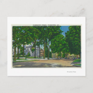View of Washington Street Postcard