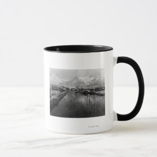 View of waterfront in Valdez, Alaska Photograph Mug