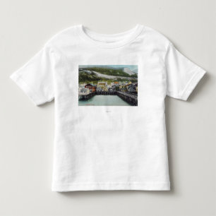 View of Waterfront & TownDouglass, AK Toddler T-Shirt