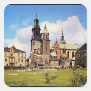 View of Wawel Cathedral Square Sticker