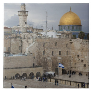 View of Western Wall Plaza, late afternoon Ceramic Tile
